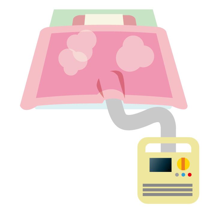 敷布団のダニ対策には60℃以上の熱を加えられる布団乾燥機など乾燥機が使える素材がおすすめです。
