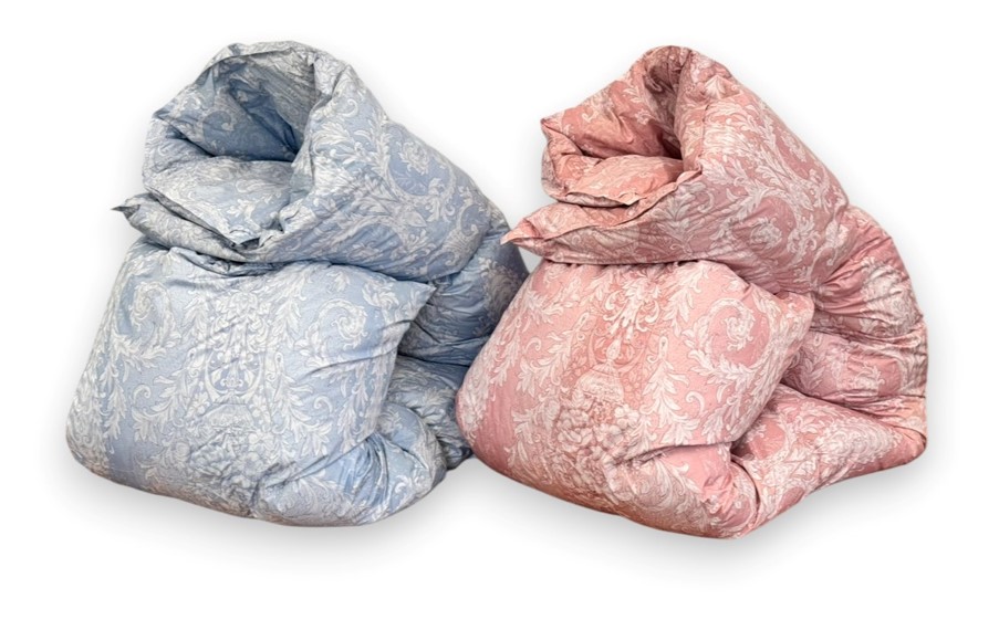 B品市302/限定4枚】羽毛布団 シングル150cm×210cm ブルー (中身 B品市302/限定4枚】羽毛布団 シングル150cm×210cm ブルー (中身
