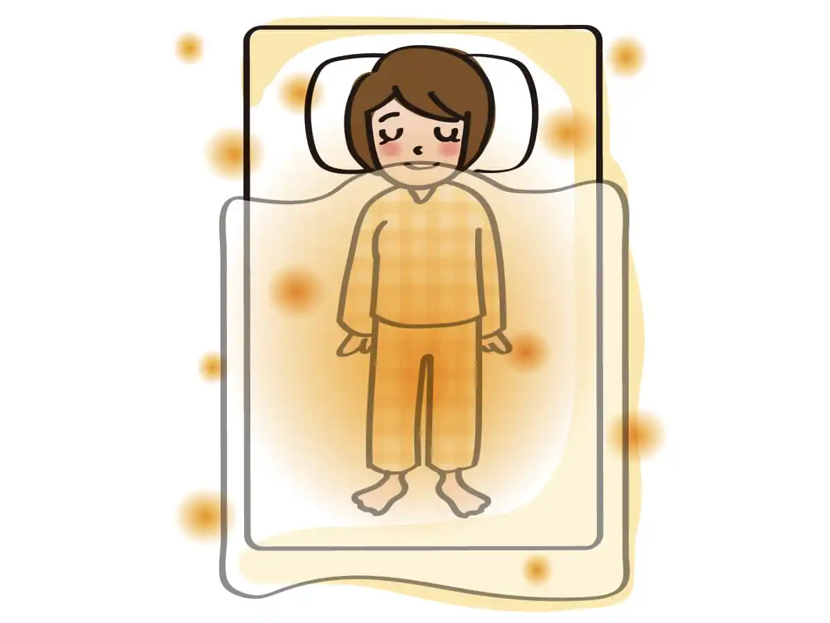 遠赤外線で身体の中から温まるお布団、寝具