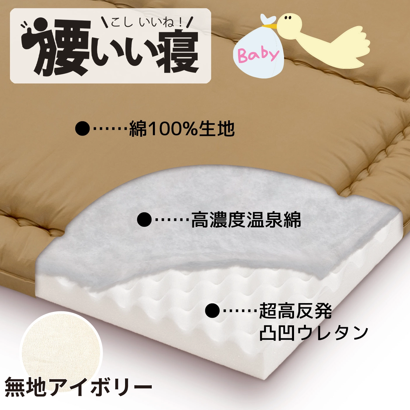 腰いい寝ベビー