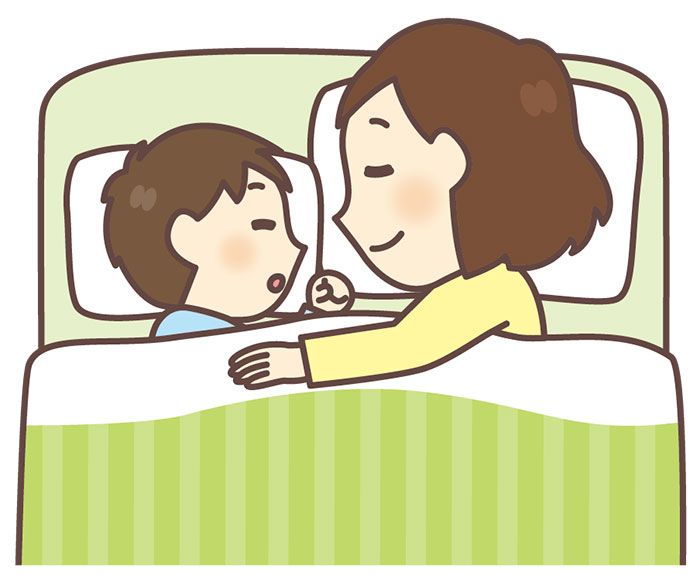 子どもとの添い寝は、子育てで、頭のよい子、性格のよい子などを育てていく過程でとてもよいことなので、家族構成での敷布団かベッドかを選びましょう