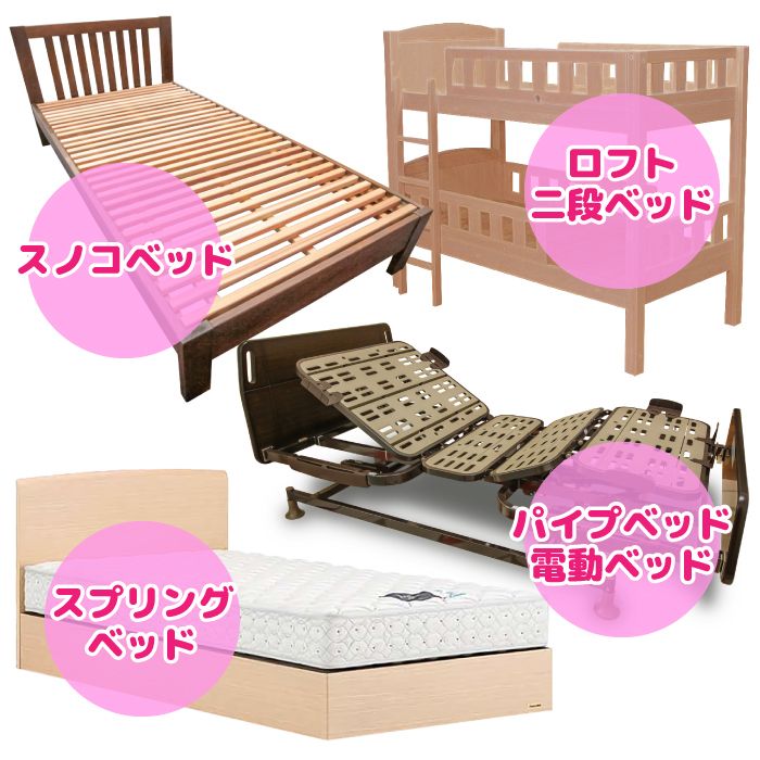 たくさんの種類のあるベッドいは、ベッド用の敷布団かマットレスが必要です。