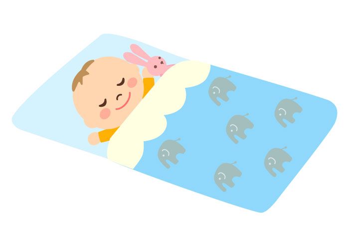 子供用敷布団、ベビーサイズの敷布団は寝返りの理想の領域から100cm×140cmのサイズがおすすめ