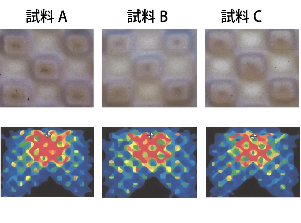 信州大学繊維学部での腰に最適な凸凹形状の実験
