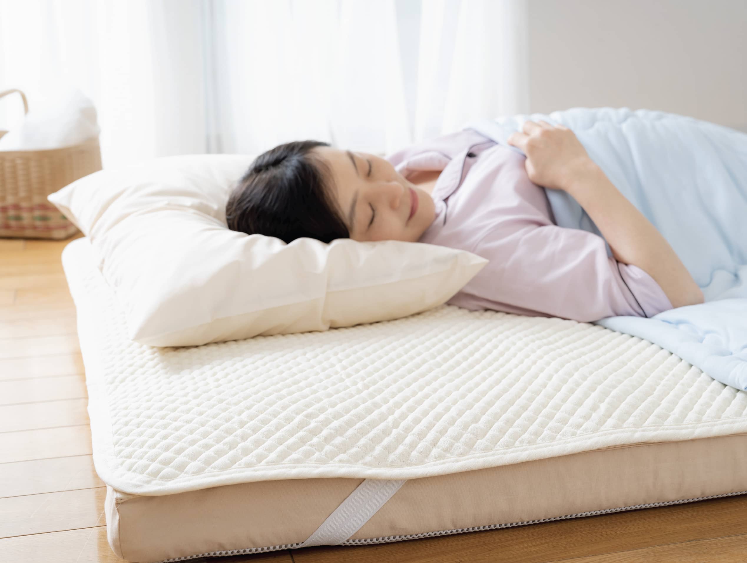 夏の快眠をサポート、京都西川本麻敷パット 夏の快眠をサポート、京都西川本麻敷パット