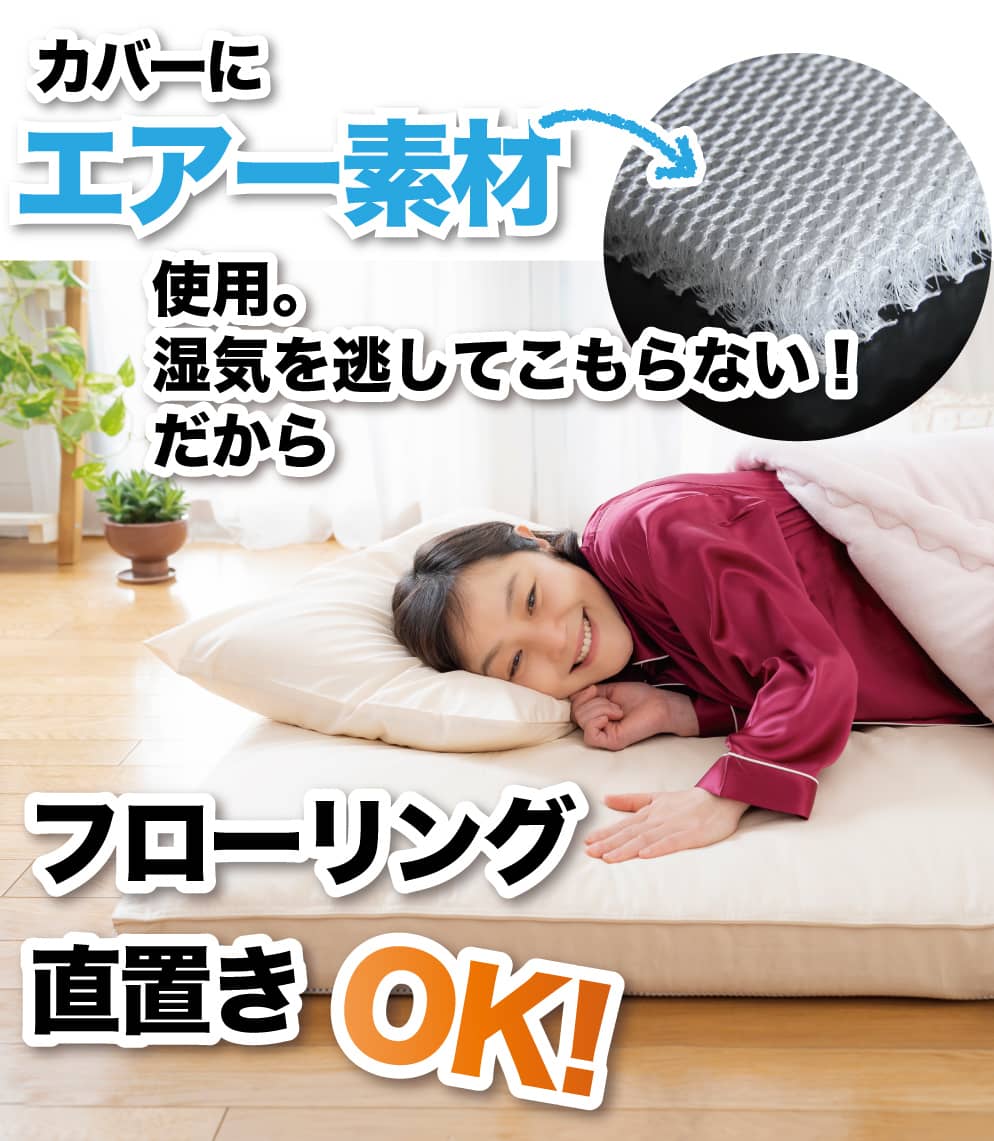 羽毛マットレス敷布団「腰いい寝リッチ温泉羽毛」「快眠の王リッチ温泉 